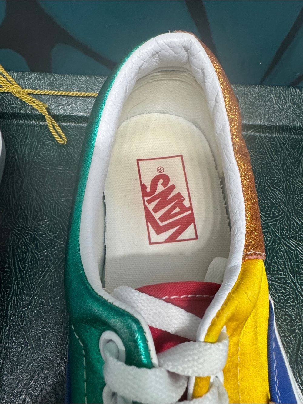Vans Multi-Color Patchwork Sneakers - Rainbow Colorblock - Picture 7 of 8